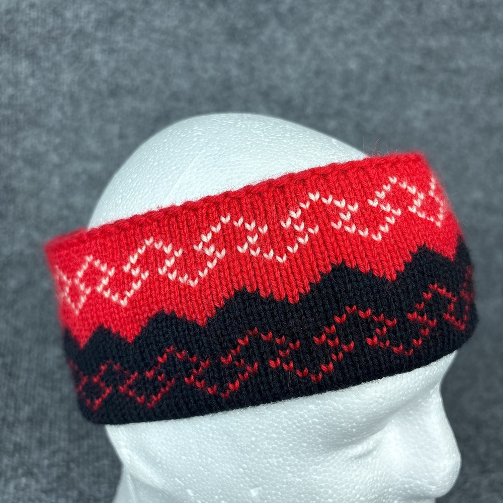 Vintage 80s Vermont Originals Wool Knit Headband Nordic Scandinavian